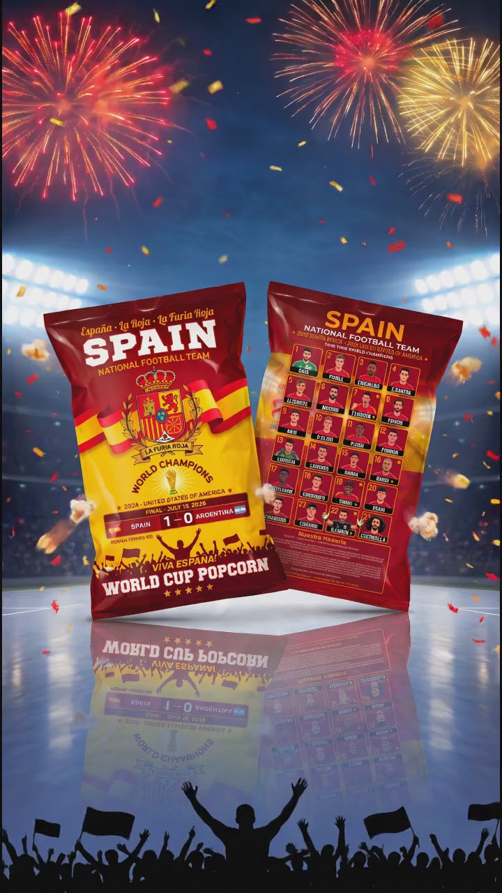 World Cup Spain Victory Popcorn